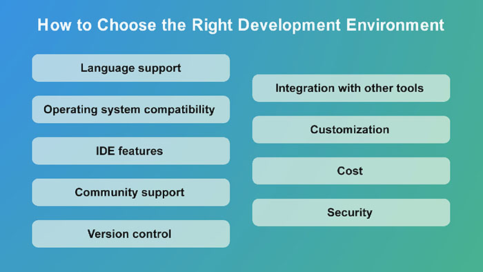 how to choose the right development environment