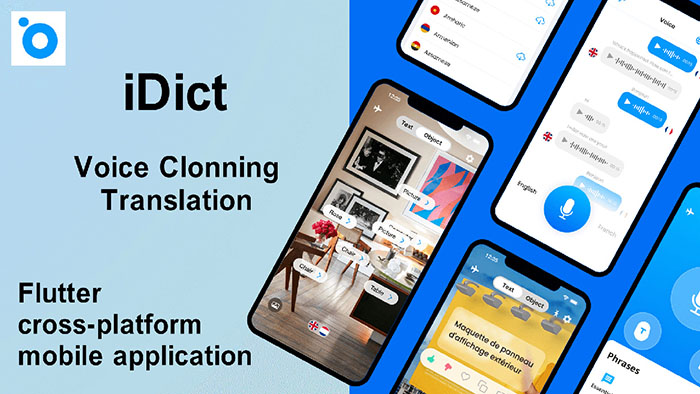 idict flutter cross platform mobile application
