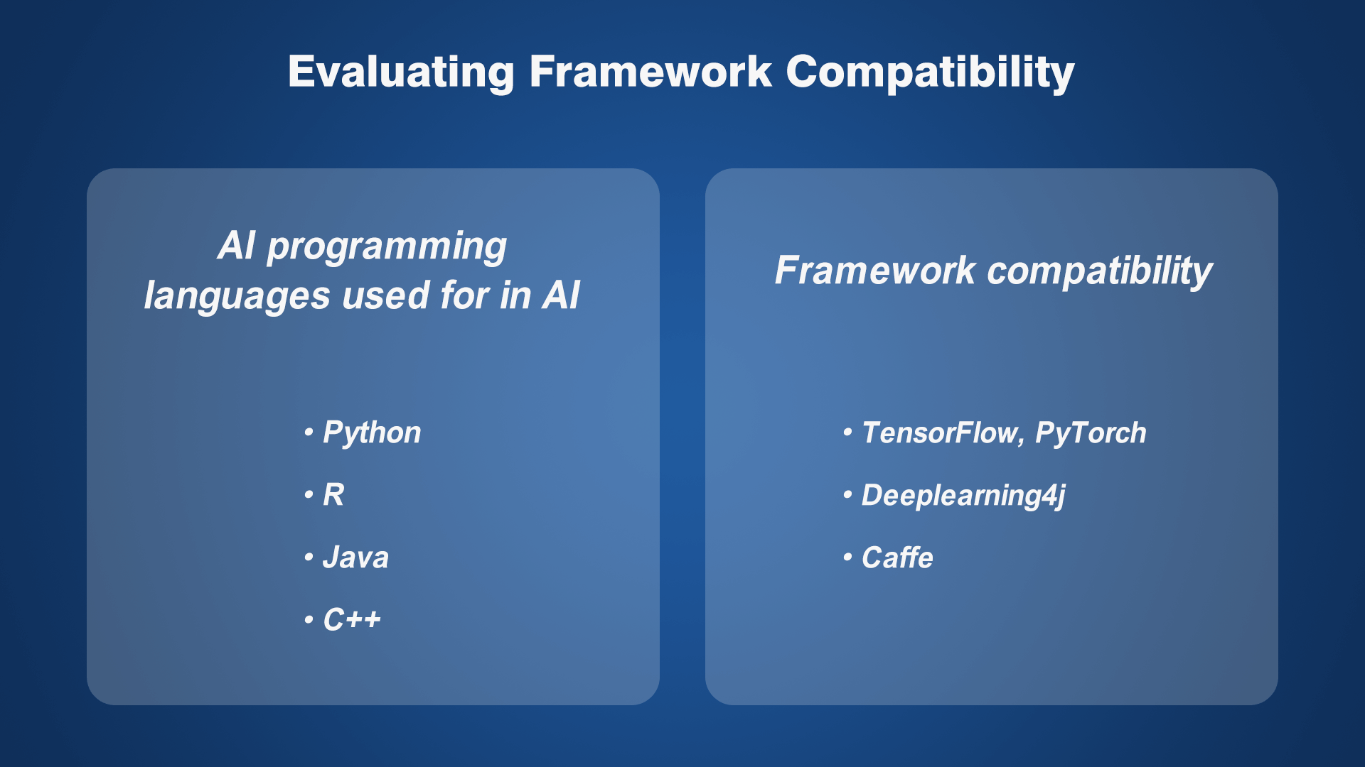 Evaluating Framework Compatibility
