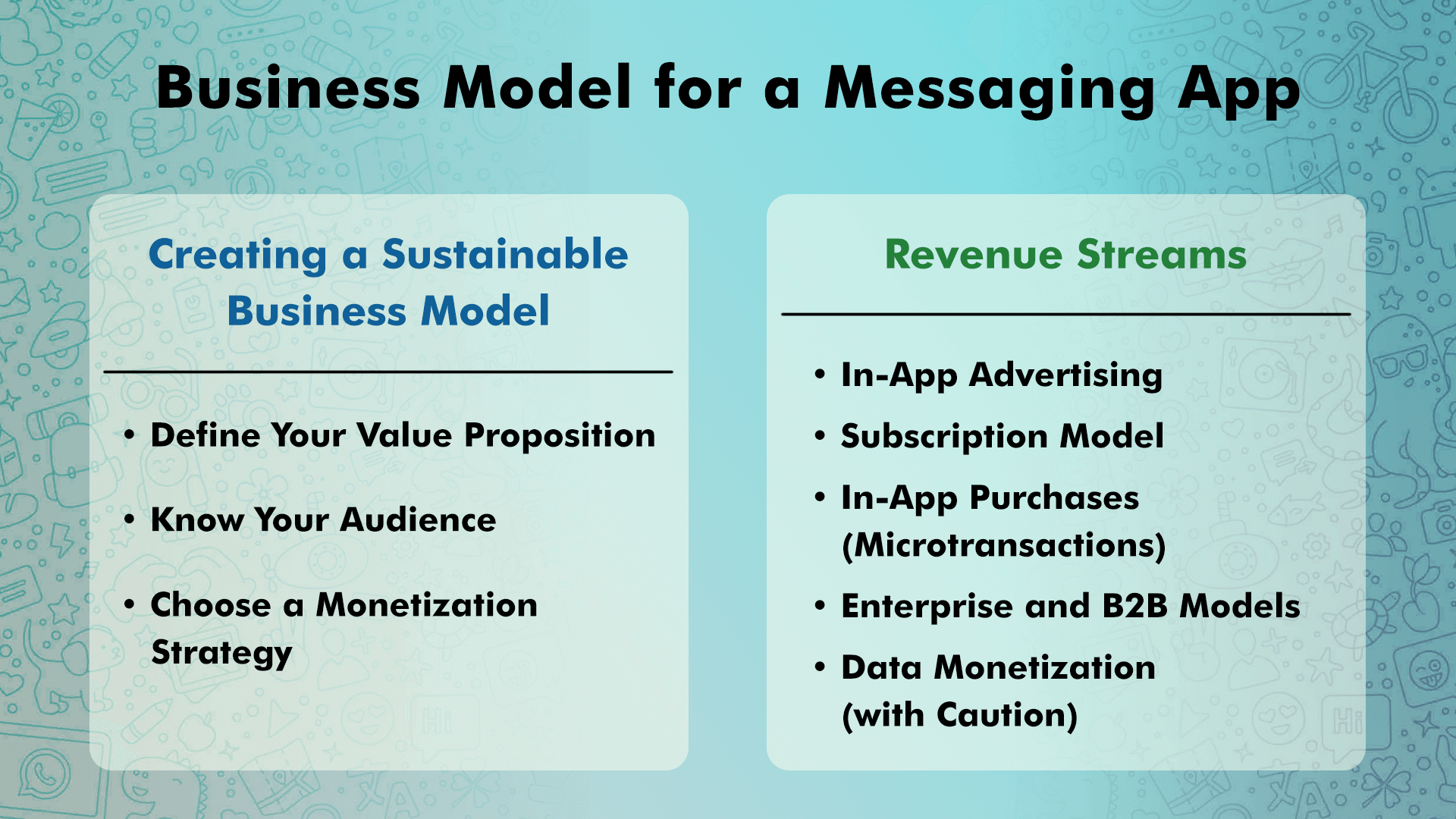 Business Model for a Messaging App