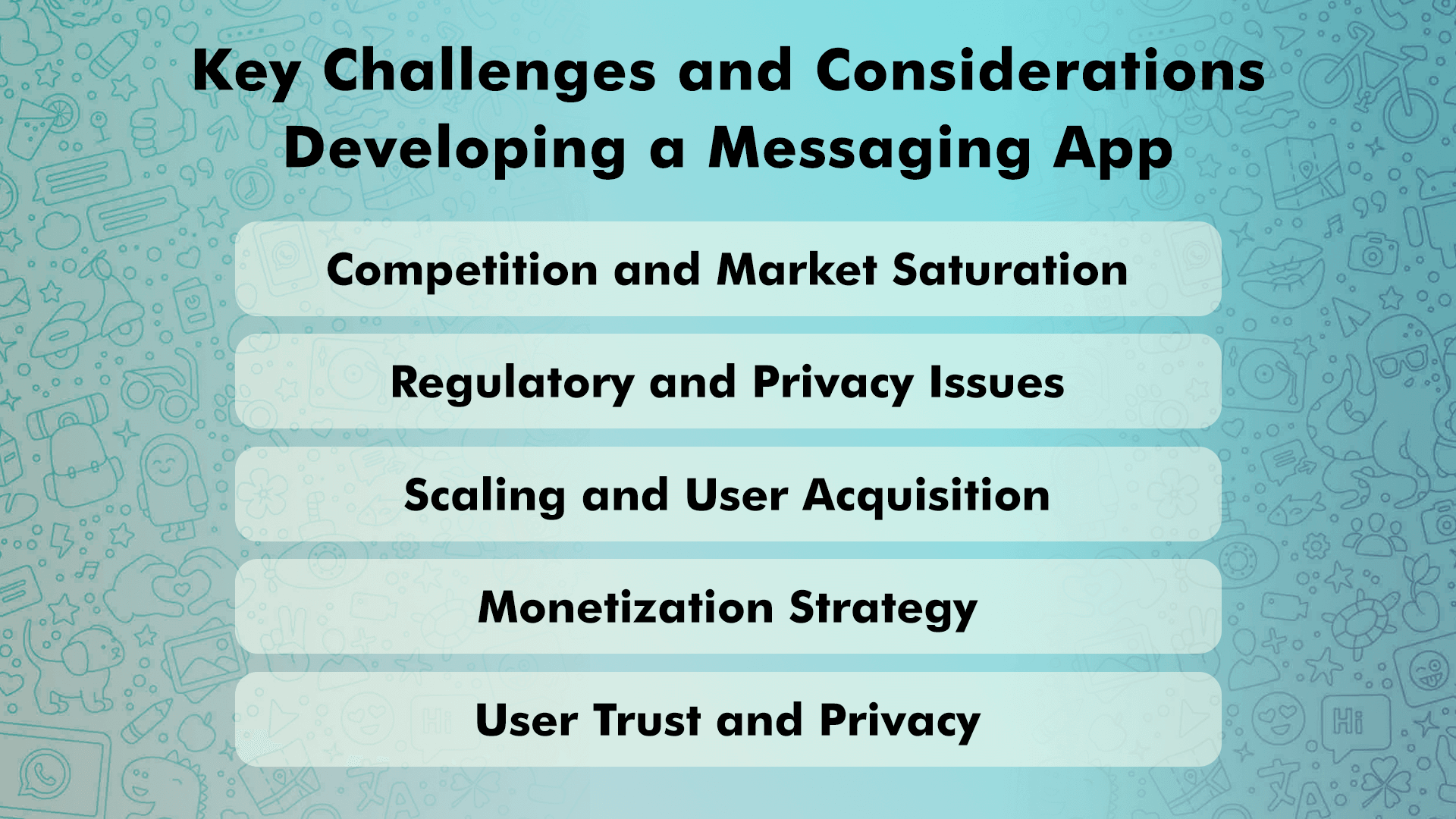 Key Challenges and Considerations Developing a Messaging App