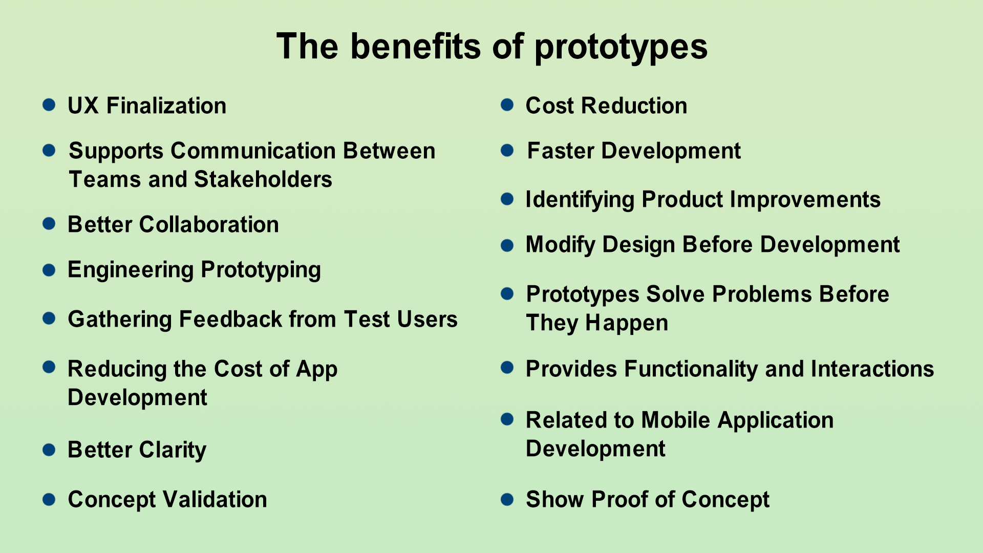 the benefits of prototypes